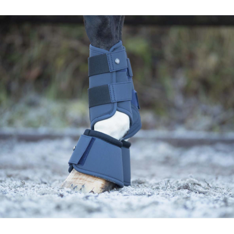 QHP Gloss Bell Boots - Navy-1